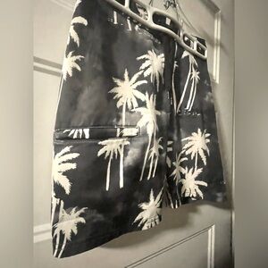 Tropical Palm Print Cargo BoardShorts for boys US 8y